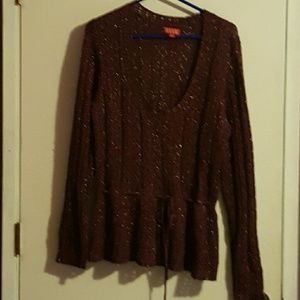 Burgundy sparkle sweater